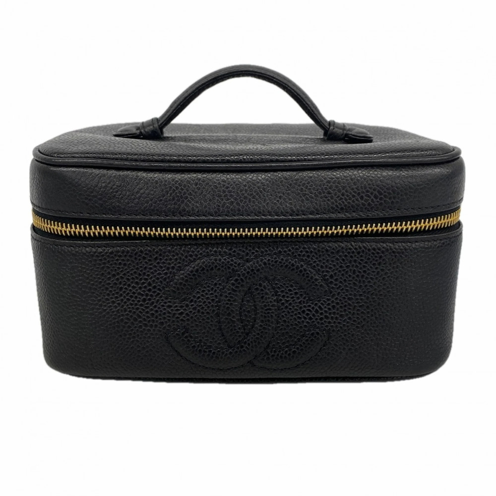 CHANEL Black Caviar Leather Vanity Bag - Picture 1 of 10